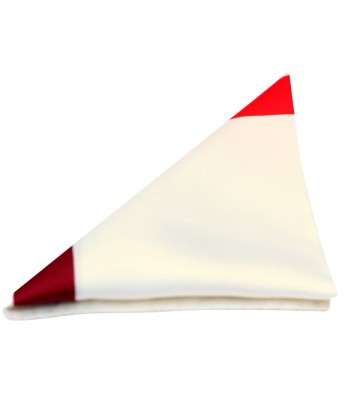 Multi Tone Border Silk Pocket Square